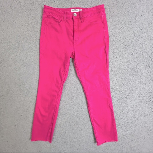 Vineyard Vines women’s Hot Pink Denim skinny jeans size 28 - Picture 1 of 9